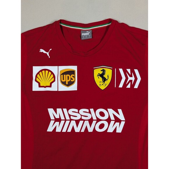 PUMA Scuderia Ferrari F1 Mission WinNow 2019 Shirt Team Mens Medium Racing - Picture 1 of 9